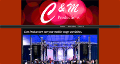 Desktop Screenshot of candmproductions.com